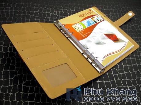 Cơ sở sản xuất bìa sổ tay còng a5, may bìa sổ da