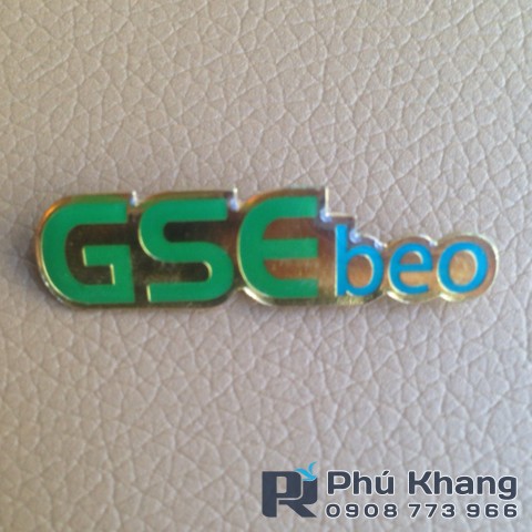Pin cài áo kim loại, logo công ty gắn nam châm cài áo