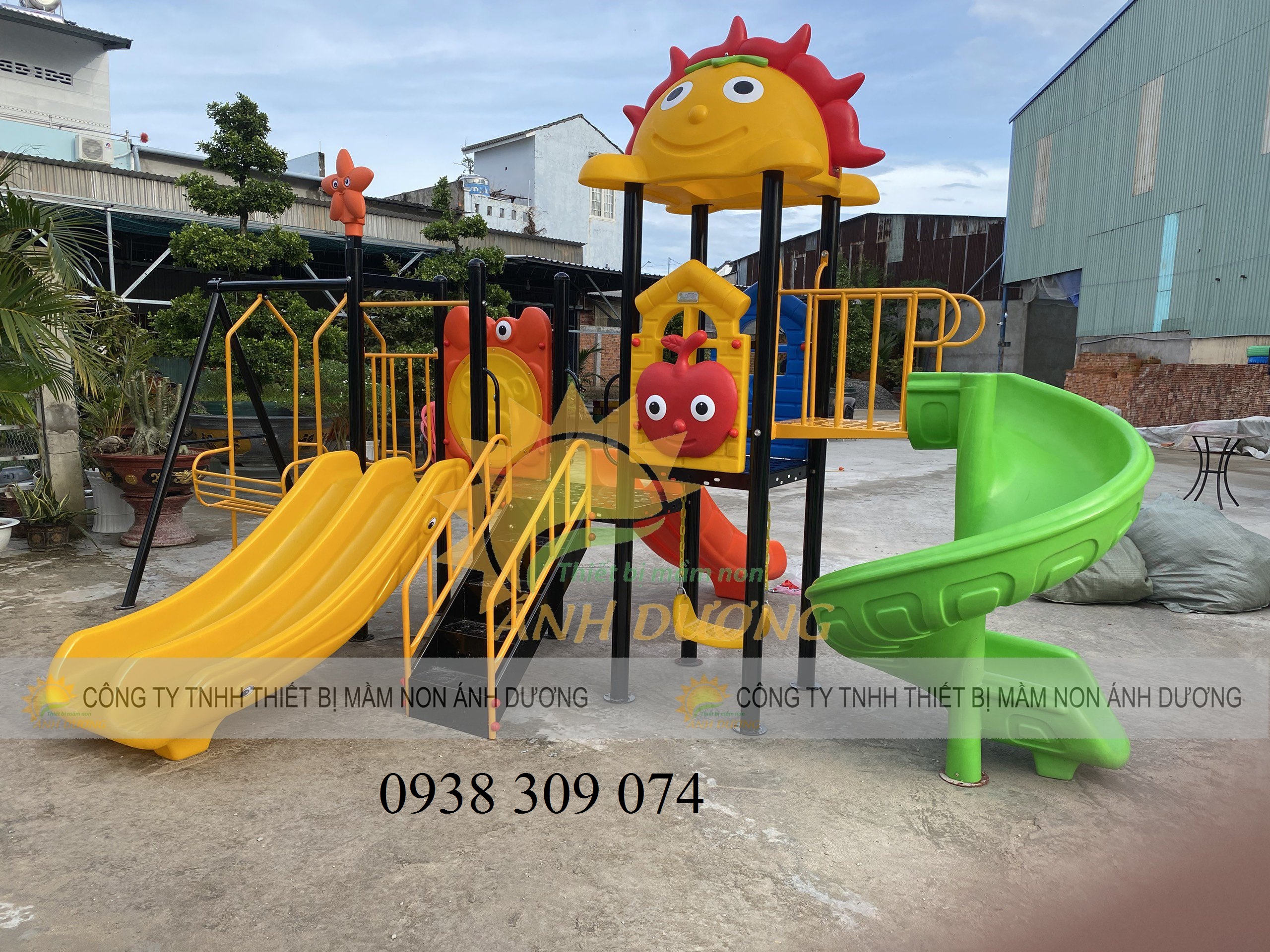 Cầu trượt liên hoàn ngoài trời loại lớn AD0830
