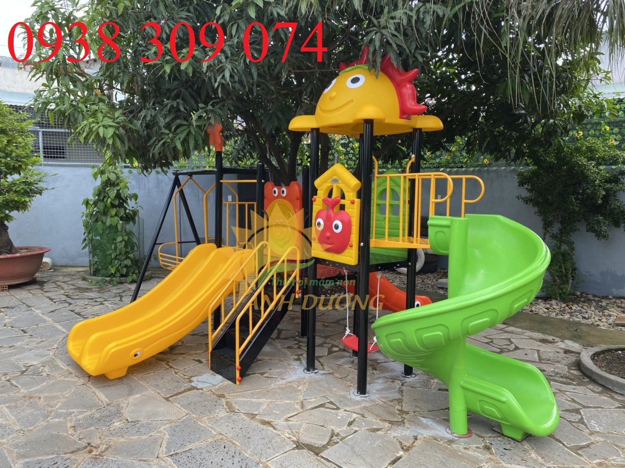 Cầu trượt liên hoàn ngoài trời loại lớn AD0830