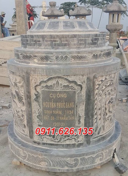quảng bình666 mẫu mộ đá tròn đẹp rao bán