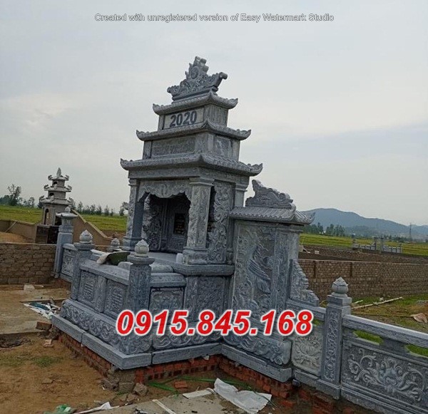 6057 mộ song thân bằng đá đẹp bán tại trà vinh