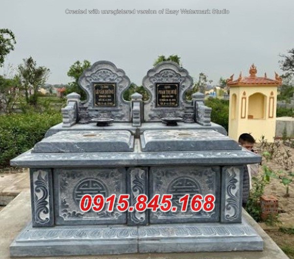 6057 mộ song thân bằng đá đẹp bán tại trà vinh