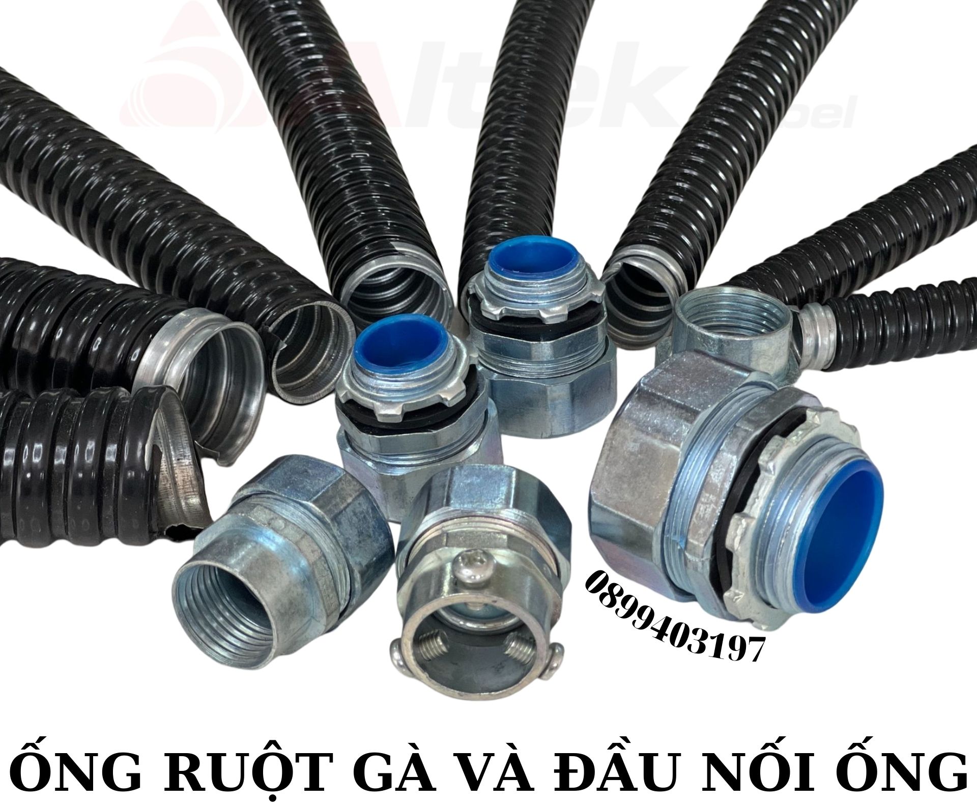 Ống ruột gà lõi thép bọc nhựa PVC phi 16 phi 20 phi 25