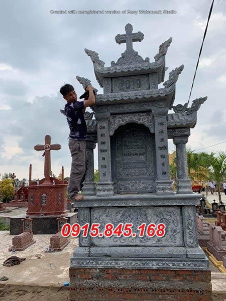 Thái Nguyên mộ đạo thiên chúa bằng đá đẹp mẫu 6083