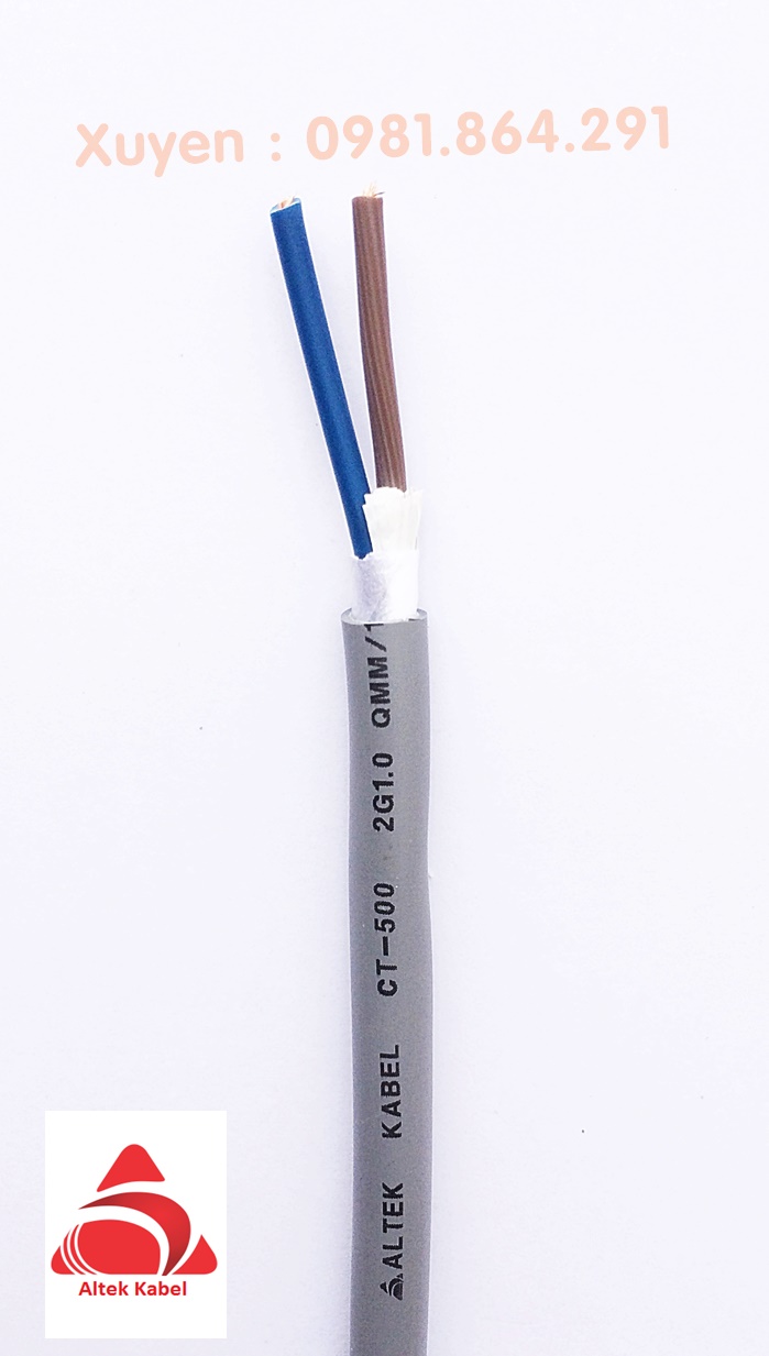 Cáp điều khiển 2 lõi chống nhiễu, không chống nhiễu Altek Kabael