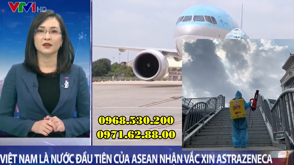 Máy phun khử khuẩn diệt côn trùng tại Sân Bay Nội Bài-Hà Nội