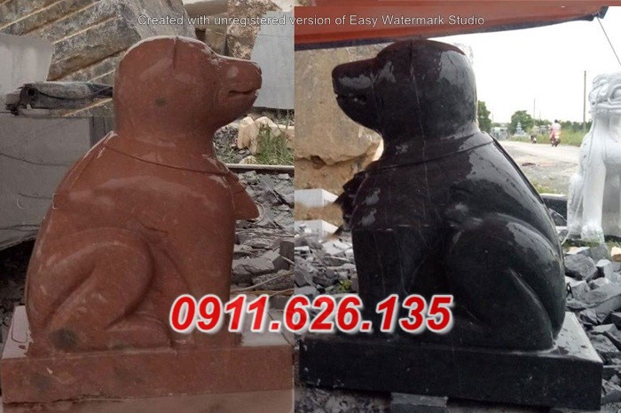 6381+ mẫu chó canh cửa bằng đá đẹp phong thủy