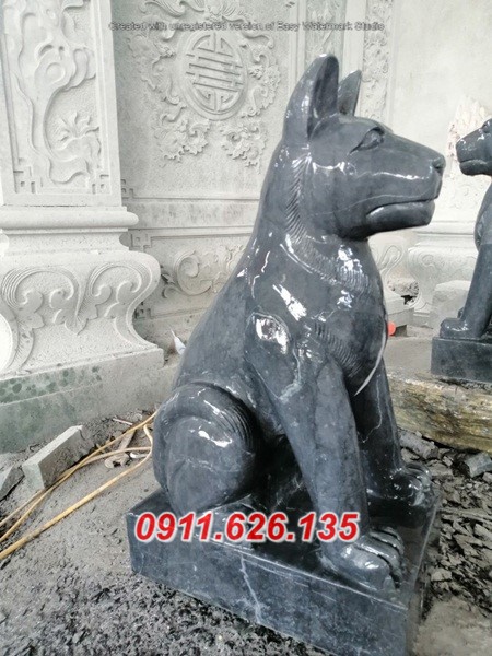 6381+ mẫu chó canh cửa bằng đá đẹp phong thủy