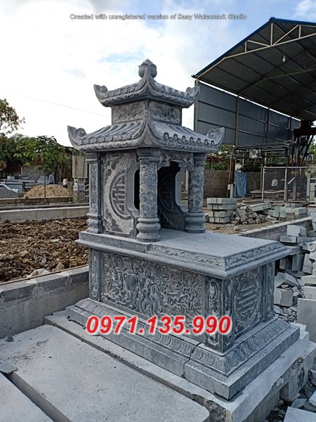 6472 mộ hai mái bằng đá hiện đại đẹp bán tại cao bằng