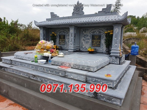 6485 bạc liêu mộ đôi bằng đá đơn giản đẹp bán 