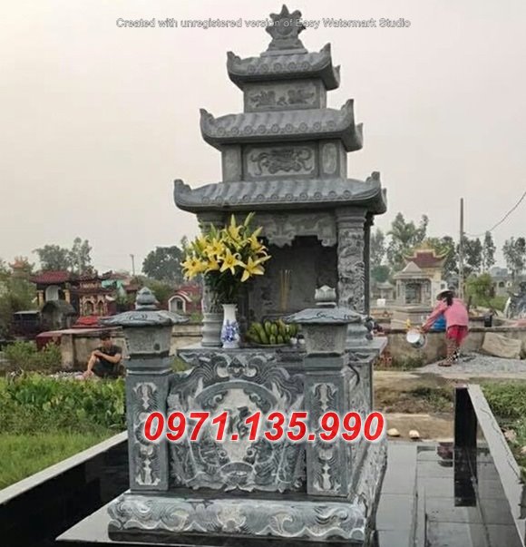 6494 Quảng trị mộ ba mái đá cao cấp đẹp 