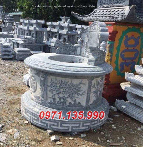 6524 mộ bằng đá mỹ nghệ tròn đẹp bán tại tây ninh