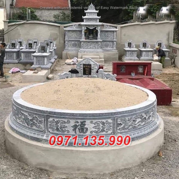 6524 mộ bằng đá mỹ nghệ tròn đẹp bán tại tây ninh