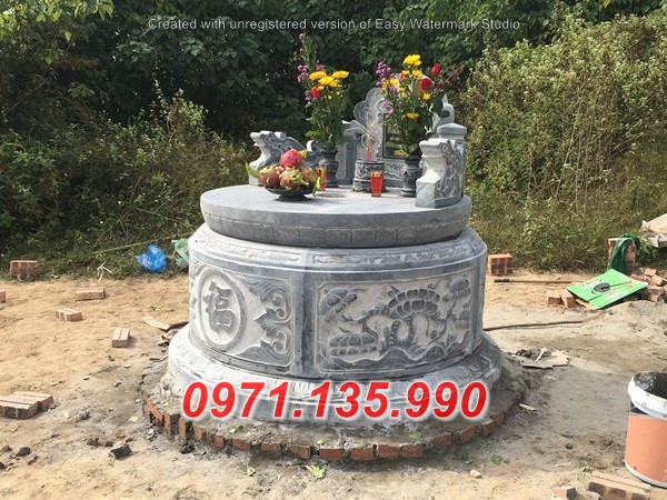 6524 mộ bằng đá mỹ nghệ tròn đẹp bán tại tây ninh