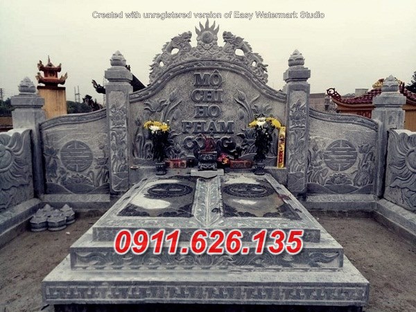 6558 mộ không mái bằng đá hiện đại đẹp bán tại quảng ngãi