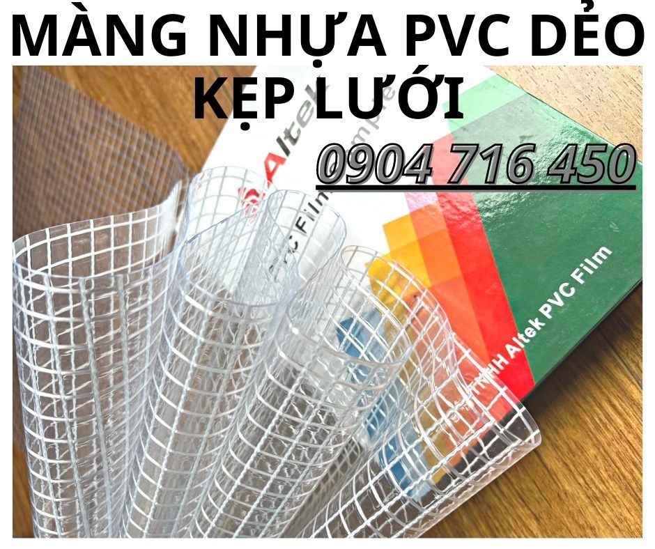 Màng nhựa PVC dẻo lưới nhỏ làm túi xác, bao bì, áo mưa, rèm ngăn