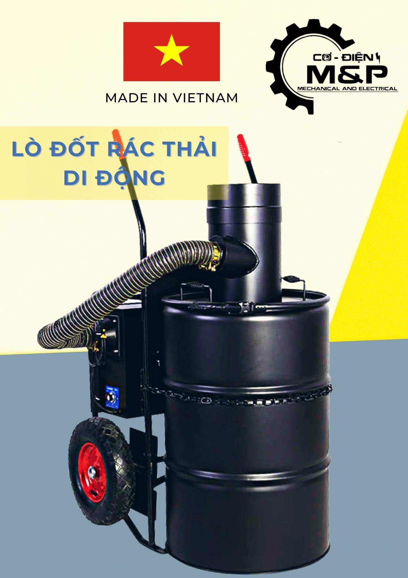 Lò đốt rác di động                           