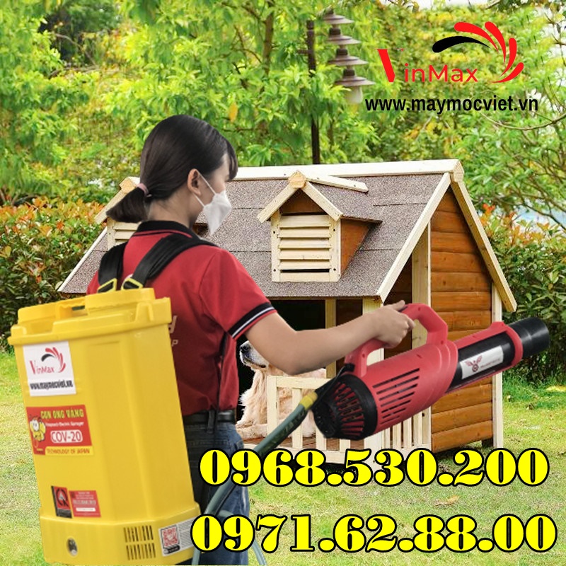 Máy phun khử khuẩn chuồng nuôi thú cưng chó mèo Turbo Ba-6