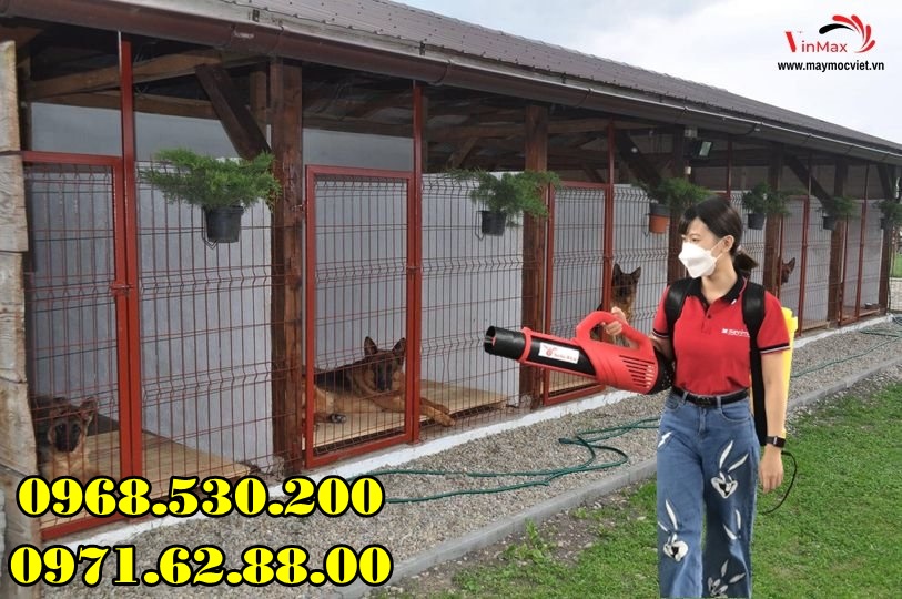 Máy phun khử khuẩn chuồng nuôi thú cưng chó mèo Turbo Ba-6