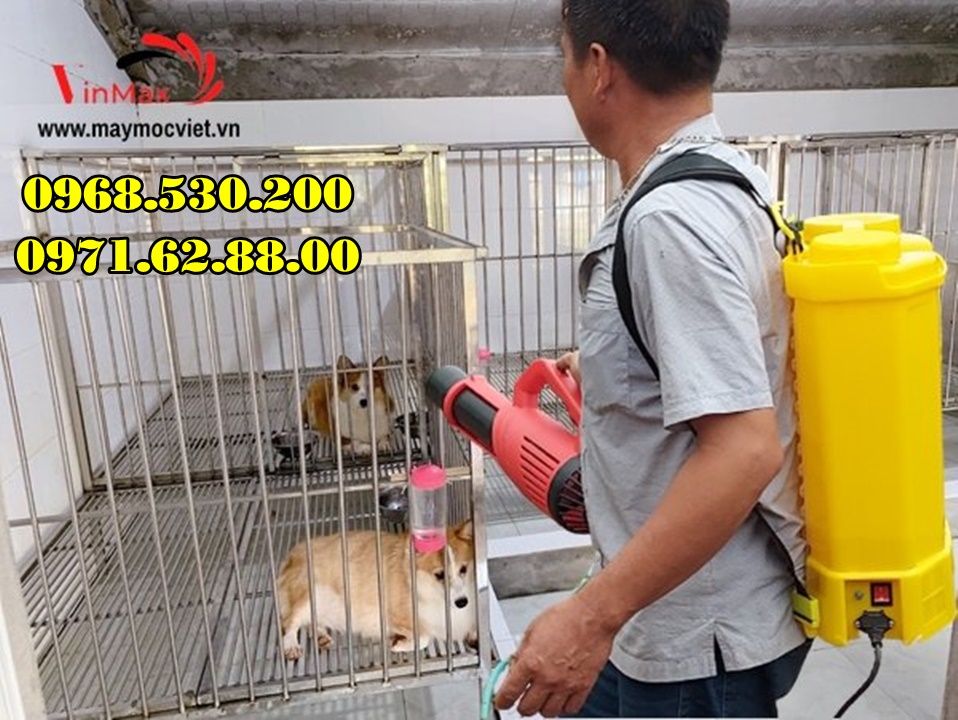 Máy phun khử khuẩn chuồng nuôi thú cưng chó mèo Turbo Ba-6