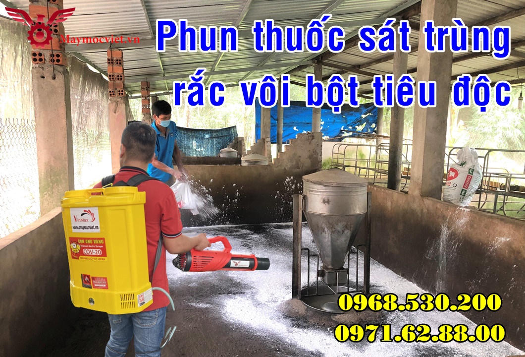 Vệ sinh ,tiêu độc khử trùng chuồng nuôi khu vực chăn nuôi