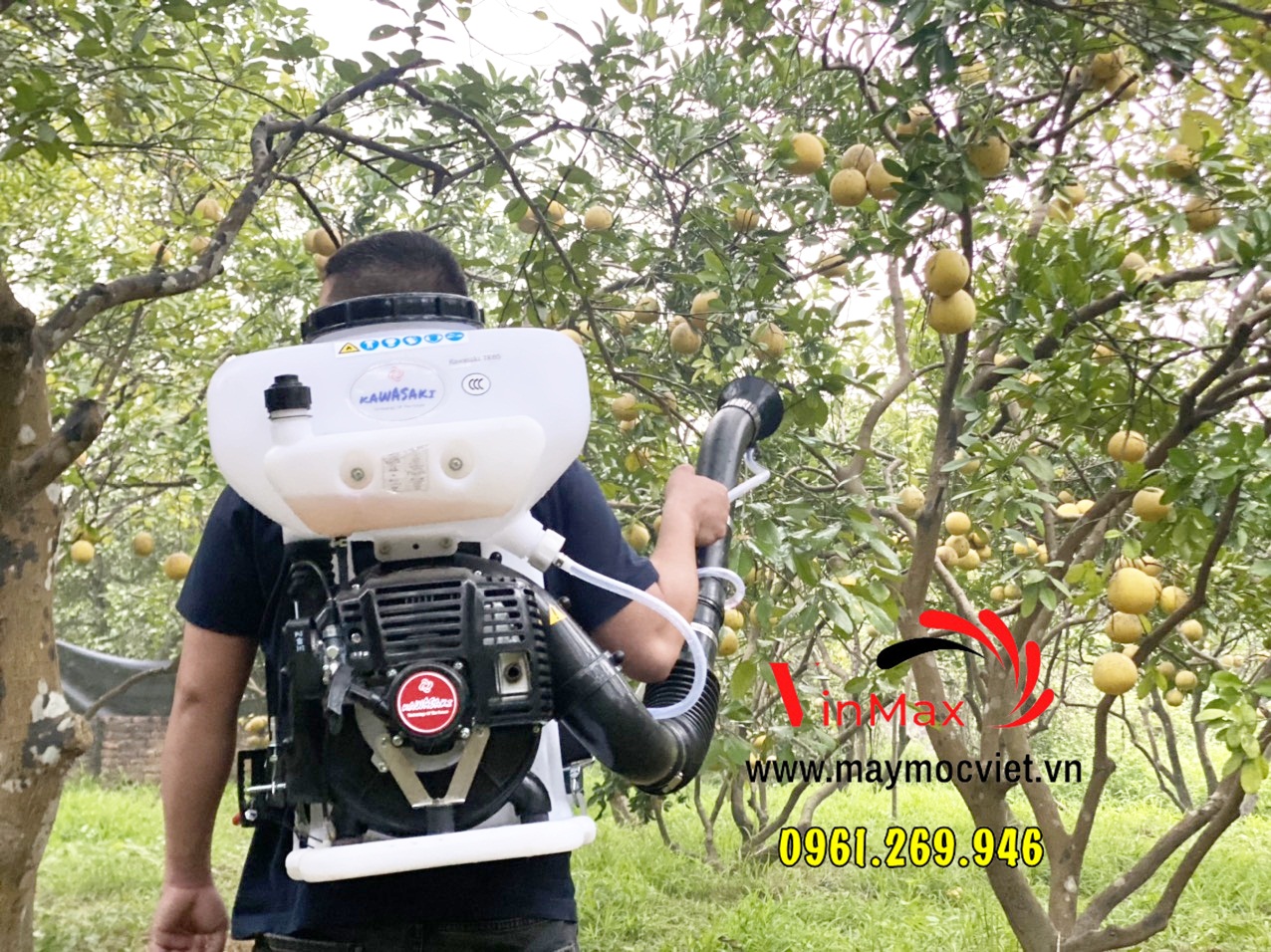 Máy phun sạ lúa Kawasaki TK65 chính hãng Nhật Bản