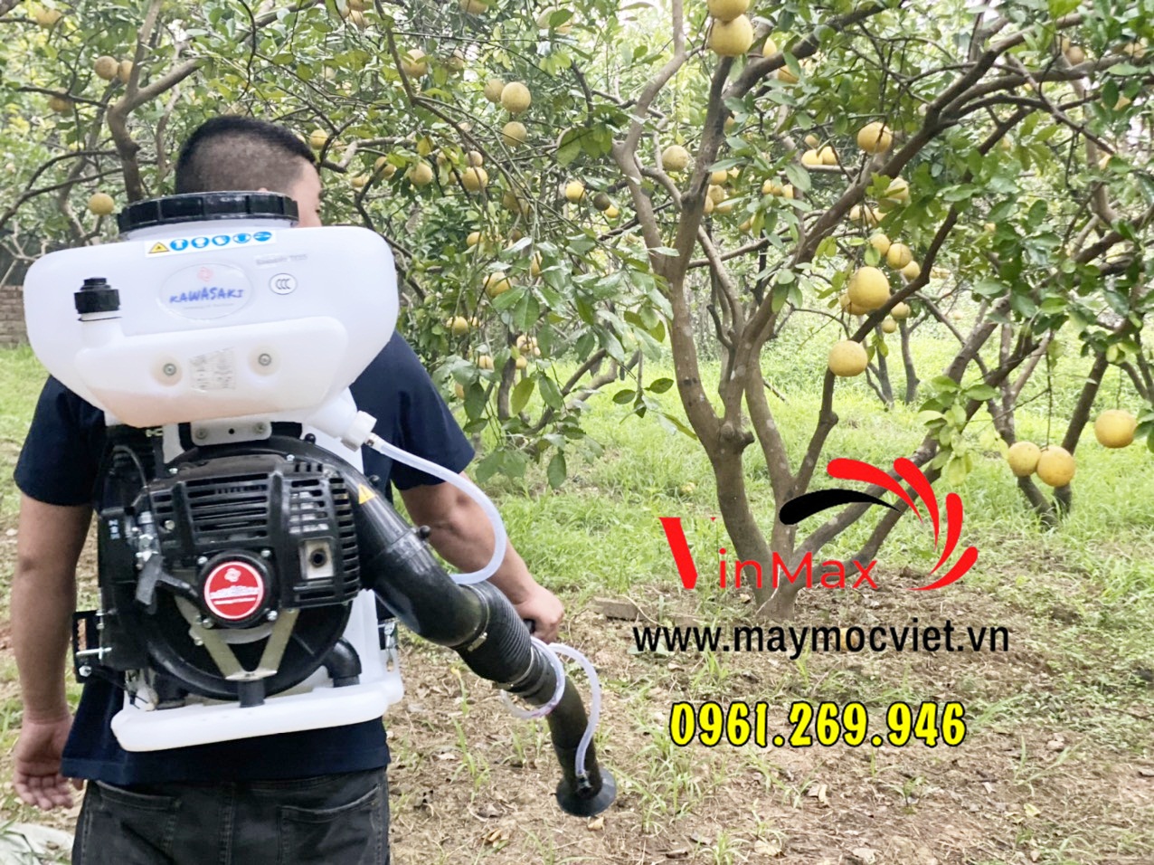 Máy phun sạ lúa Kawasaki TK65 chính hãng Nhật Bản