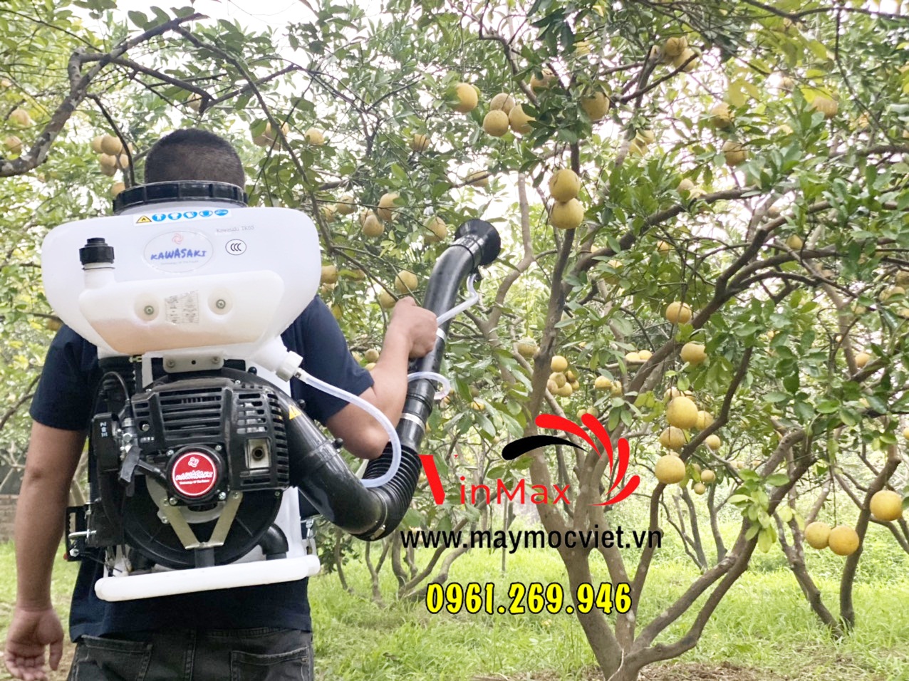 Máy phun sạ lúa Kawasaki TK65 chính hãng Nhật Bản