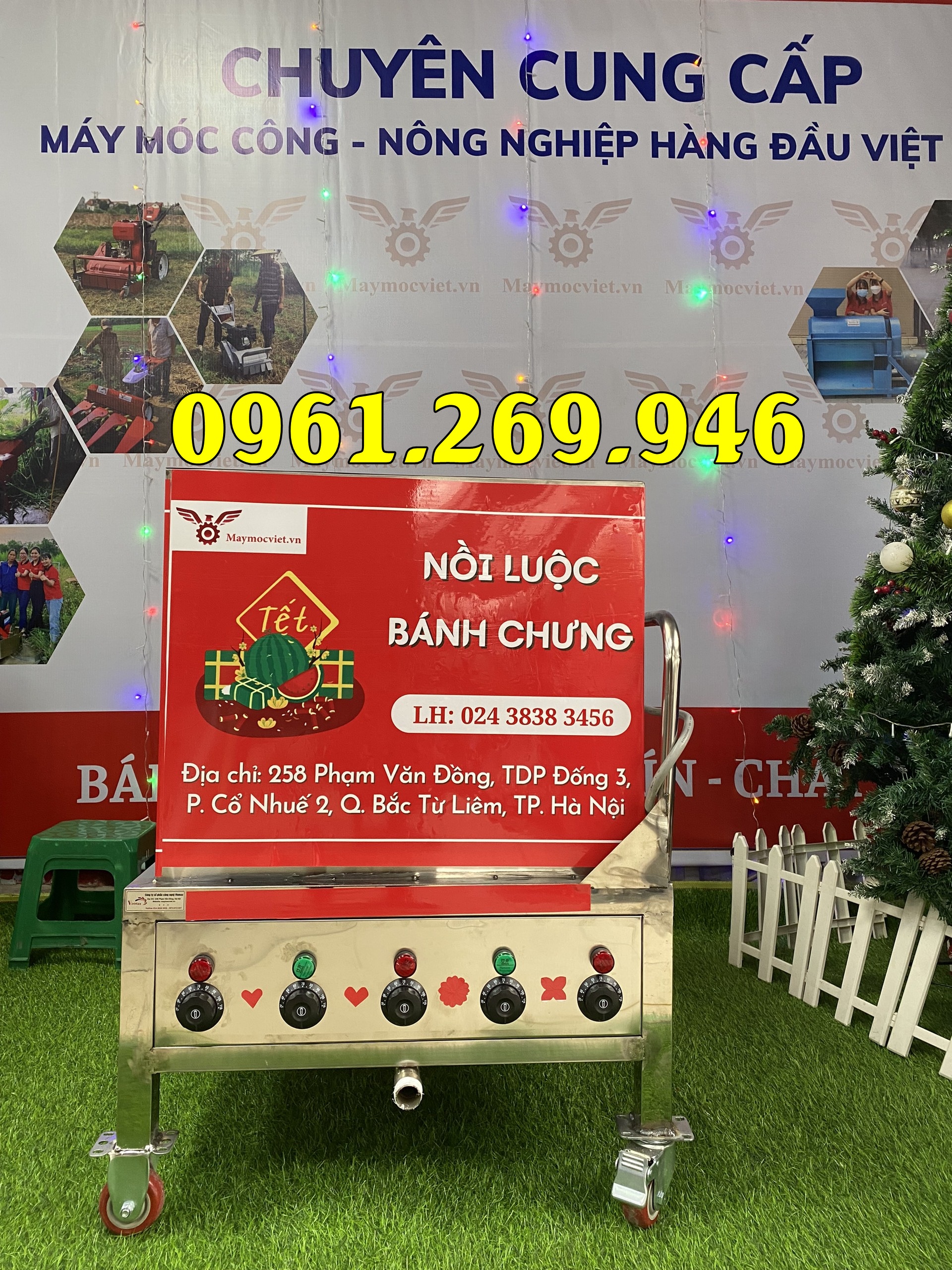 Nồi luộc bánh chưng 200L, 300L chất liệu inox