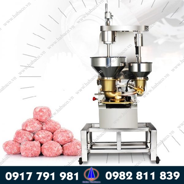 Máy   tạo   viên   thịt   có   nhân   tự   động
