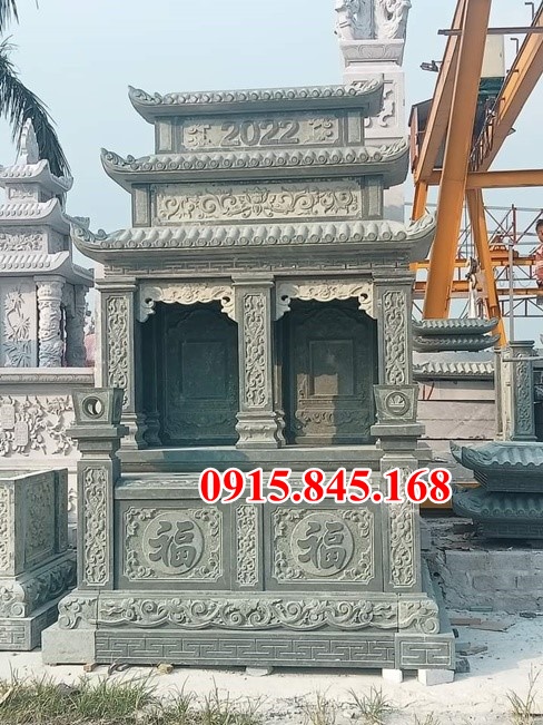 17mẫu bia mộ đá xanh đẹp bán tại vĩnh phúc