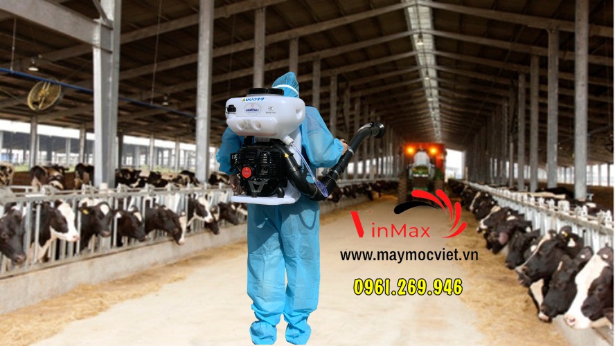 Máy phun thuốc Kawasaki TK65 phòng chống bệnh cho trâu bò