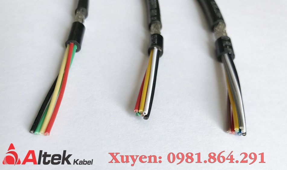 cáp tín hiệu chống nhiễu 2/4/6 tiết diện 0.22 Altek Kabel