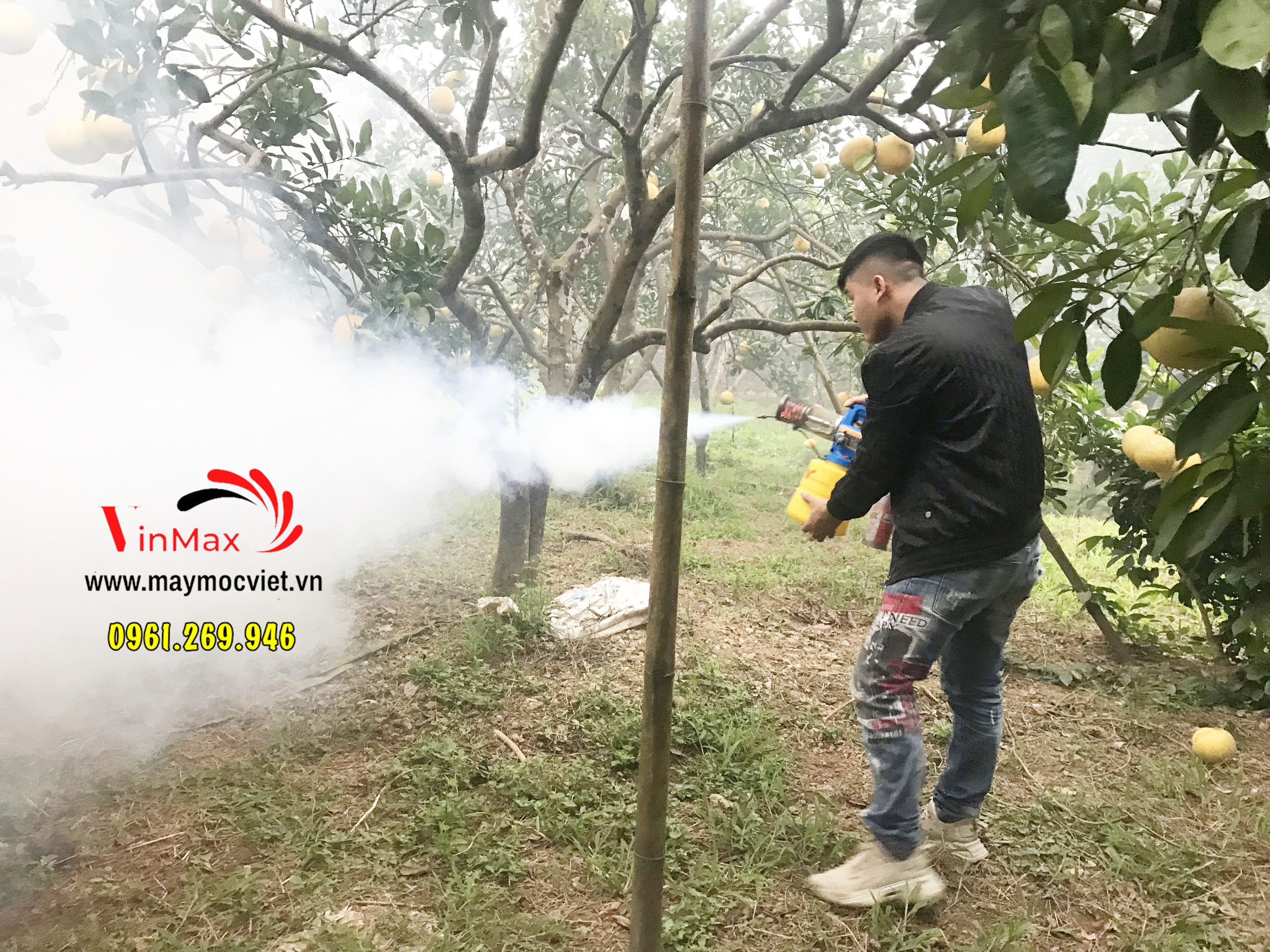 Máy phun khói mini cầm tay diệt côn trùng Super Gold 3000