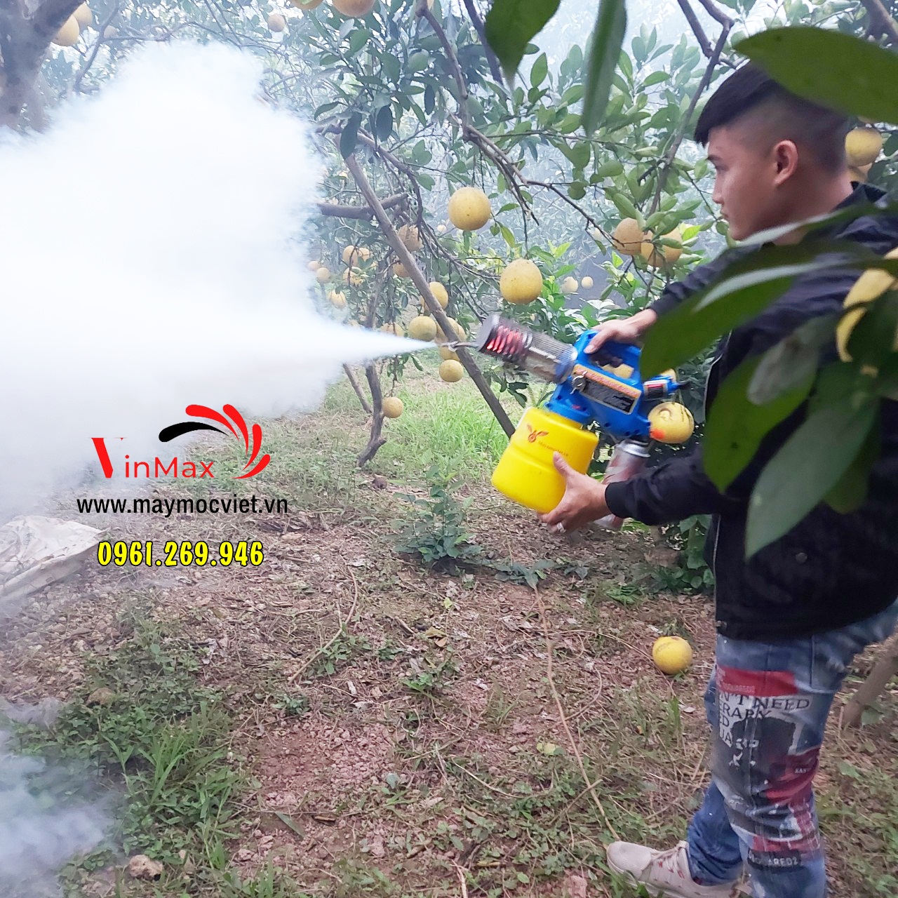 Máy phun khói mini cầm tay diệt côn trùng Super Gold 3000