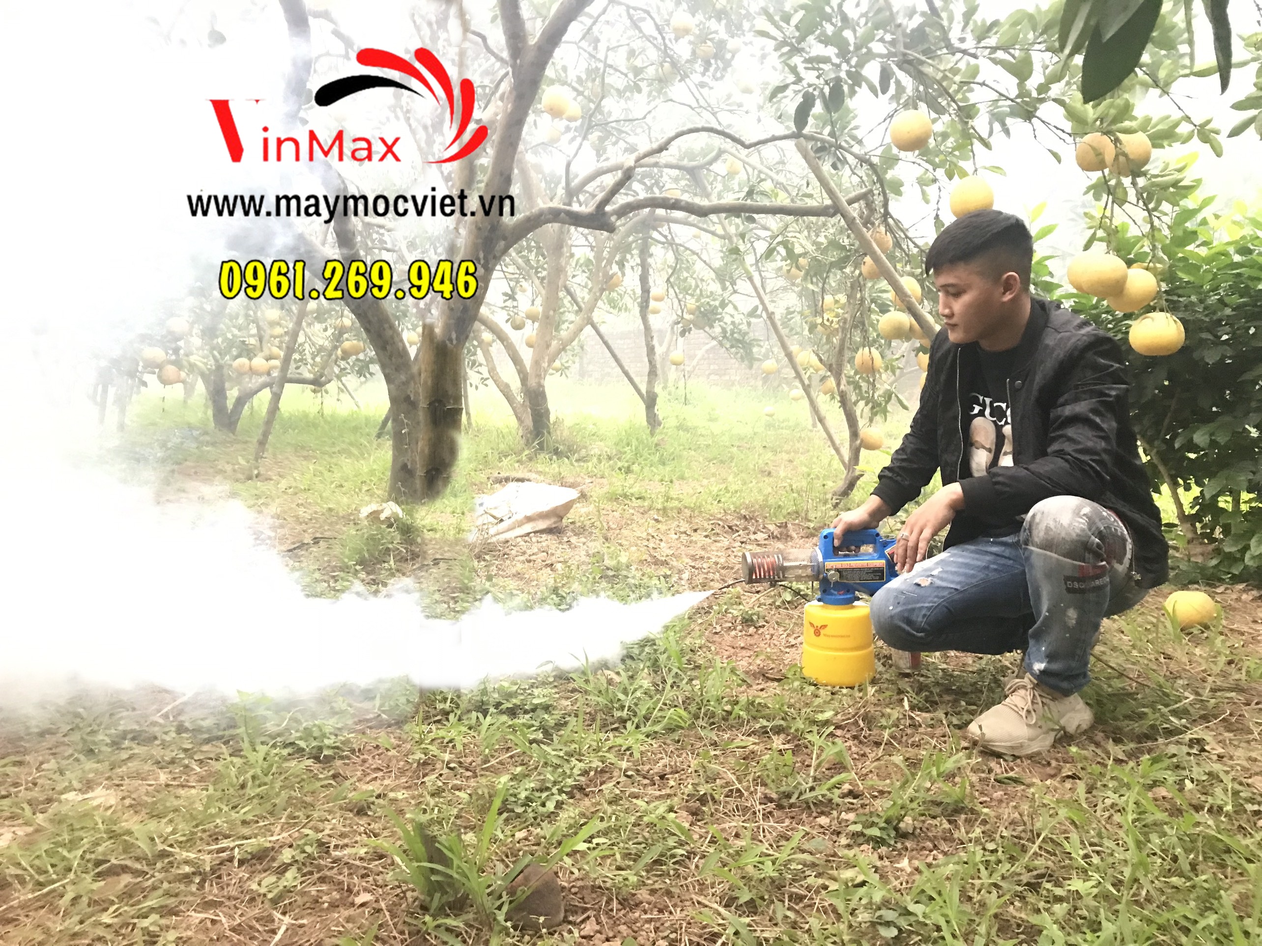 Máy phun khói mini cầm tay diệt côn trùng Super Gold 3000