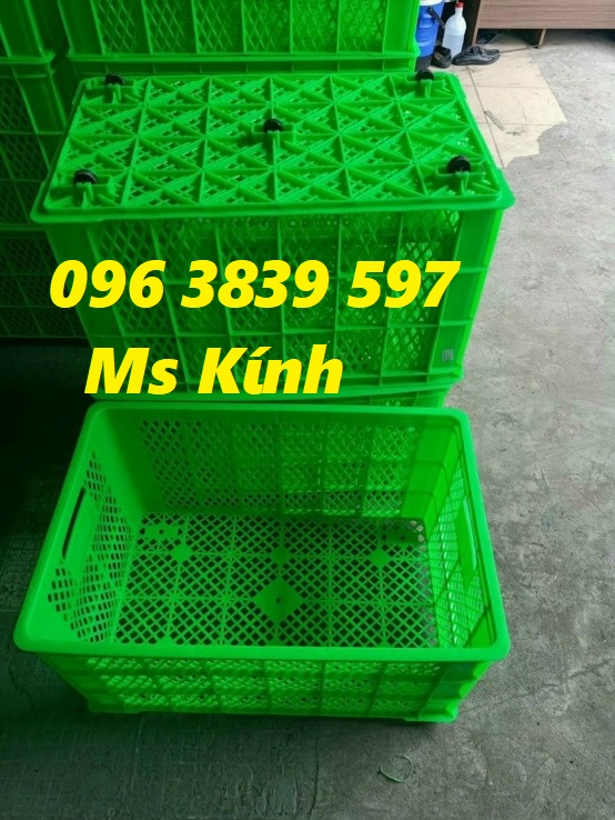 Sóng nhựa, rổ nhựa đựng hàng có bánh xe - 096 3839 597 Ms Kính