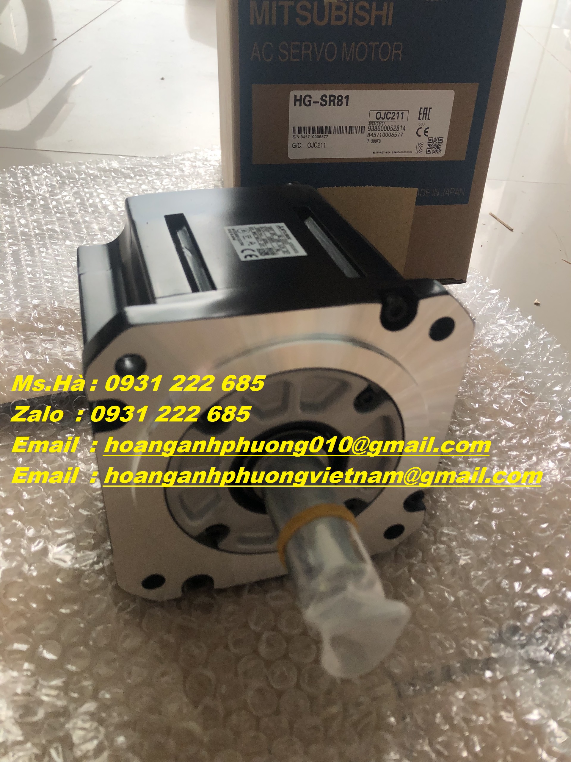 Servo motor mitsubishi HG-SR81 nhập khẩu trực tiếp 