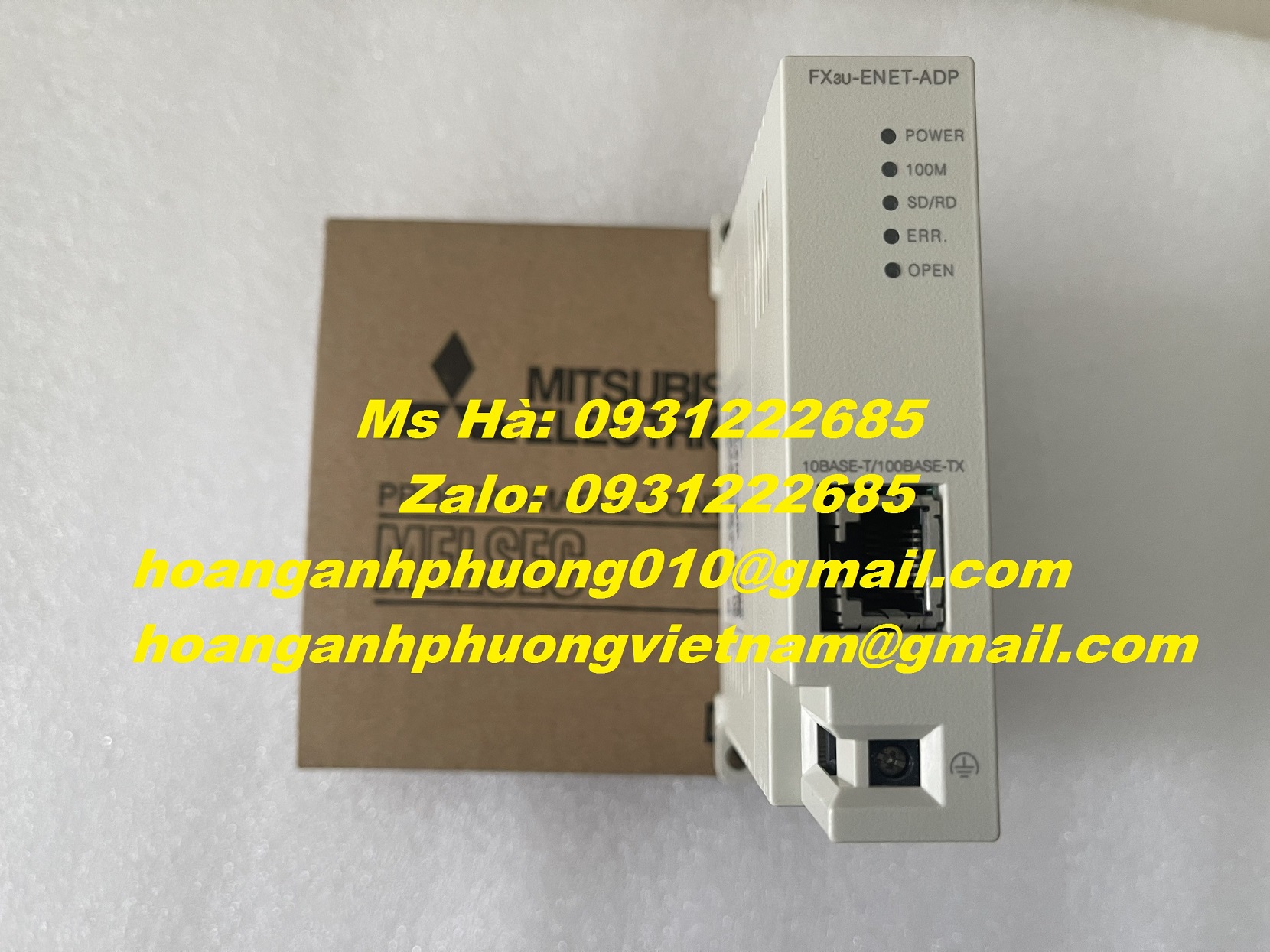 Nhập khẩu dòng mitsubishi FX3U-ENET-ADP mô đun 