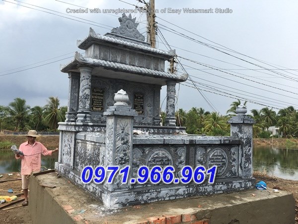 048 > mẫu mộ đôi song thân bằng đá bán khánh hòa