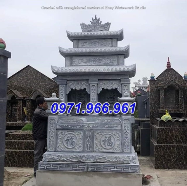 048 > mẫu mộ đôi song thân bằng đá bán khánh hòa