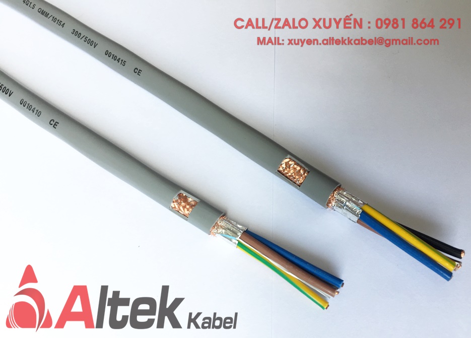 Chuyên cáp điều khiển 4x0.5mm2 chống nhiễu Altek Kabel