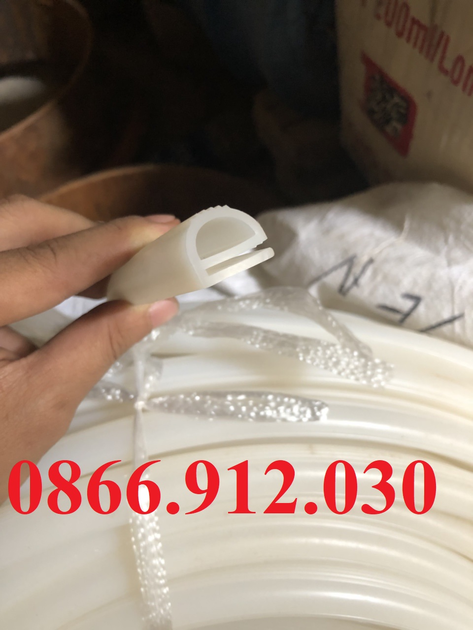 Gioăng silicon cao su đỏ, trắng chịu nhiệt chữ E cho tủ hấp