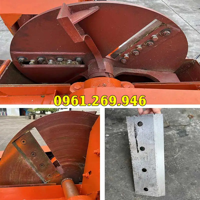 Máy băm cành cây di động đầu nổ 35HP đề điện acquy