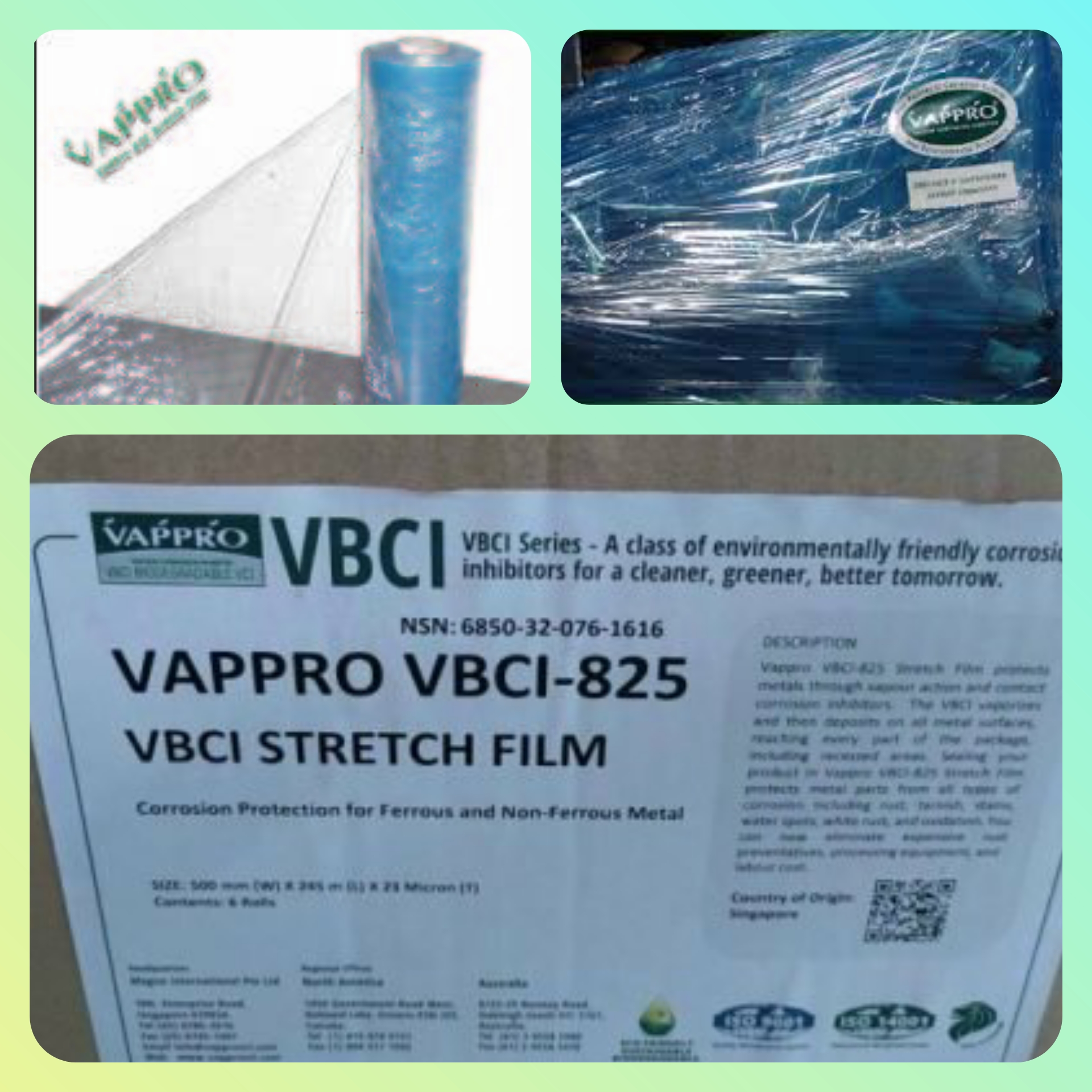 Màng co giãn chống ăn mòn VAPPRO VBCI 825 STRETCH FILM