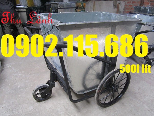 xe gom giác bằng tôn 500 lít kích thước tôn 1320x1050x1030