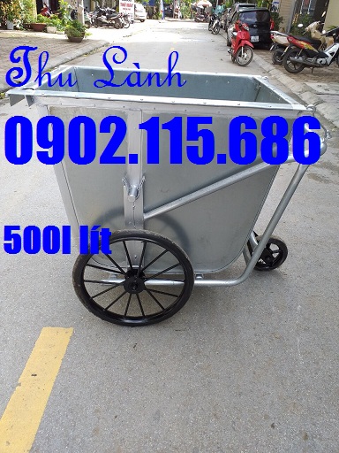 xe gom giác bằng tôn 500 lít kích thước tôn 1320x1050x1030