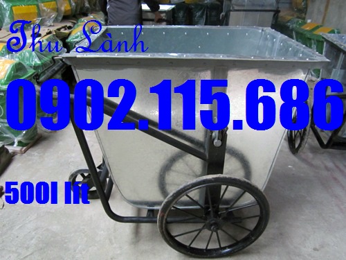 xe gom giác bằng tôn 500 lít kích thước tôn 1320x1050x1030