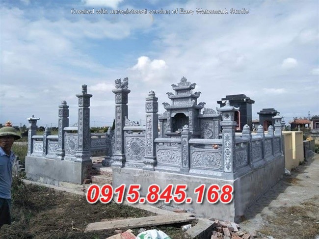 9037 lăng mộ giữ tro hài cốt bằng đá đẹp bán tại ninh bình